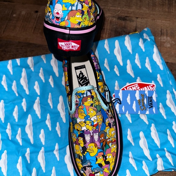 Vans The Simpsons Springfield Custom Classic Slip On Platform - Picture 5 of 10